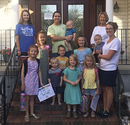 Group photo of students and parents of Grace Fellowship Academy