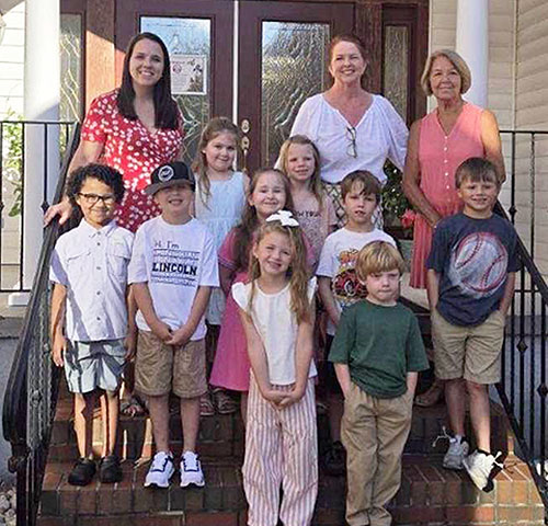 Group photo of students and parents of Grace Fellowship Academy